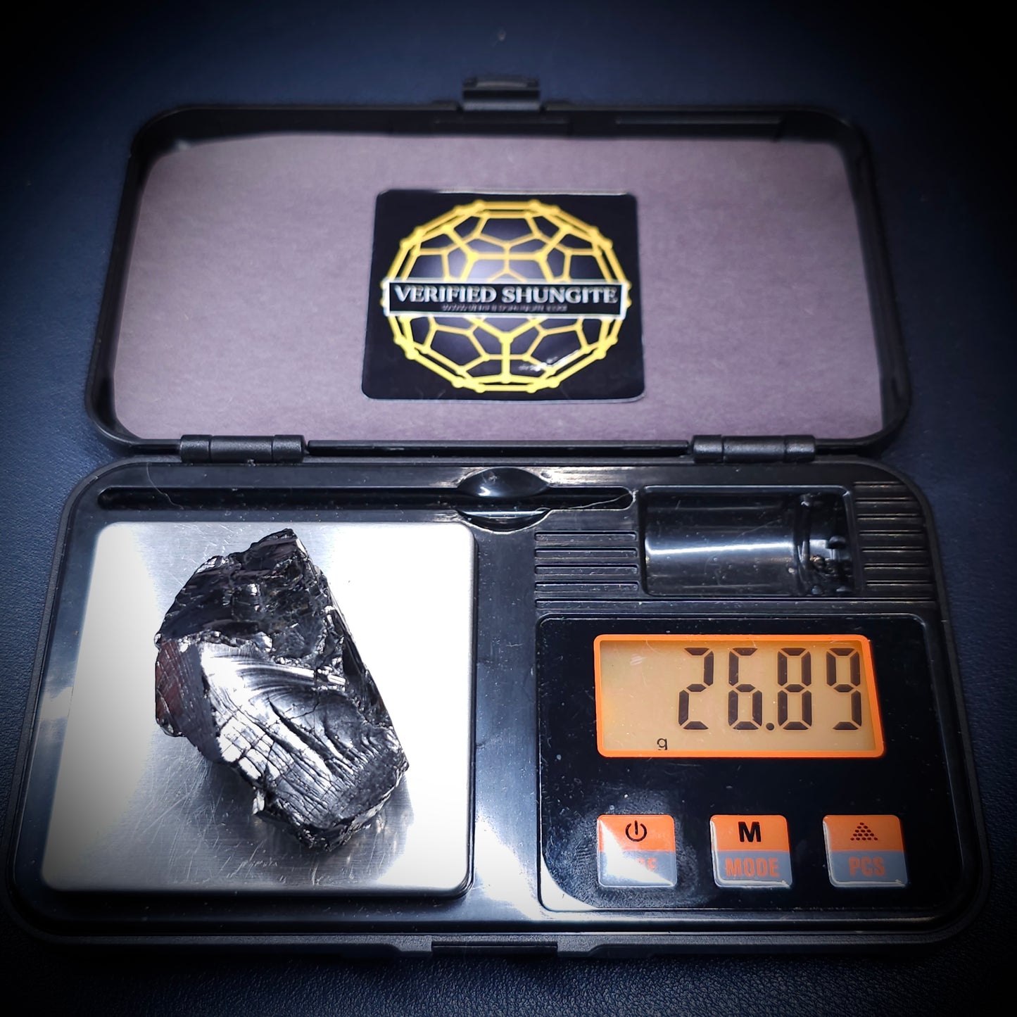 DMG2689-DEEP MINE ELITE TYPE 1 NOBLE SHUNGITE 26.89g