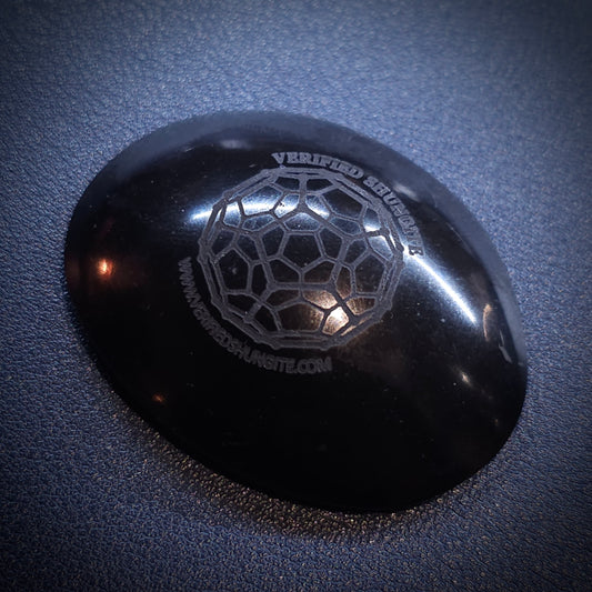 SWS2100 Shungite Worry Stone For Meditation - 21g Type 2 Shungite