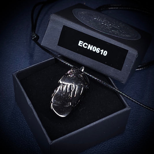 ECN0610 - 6.1g ELITE RAW TYPE 1 SHUNGITE PENDANT NECKLACE