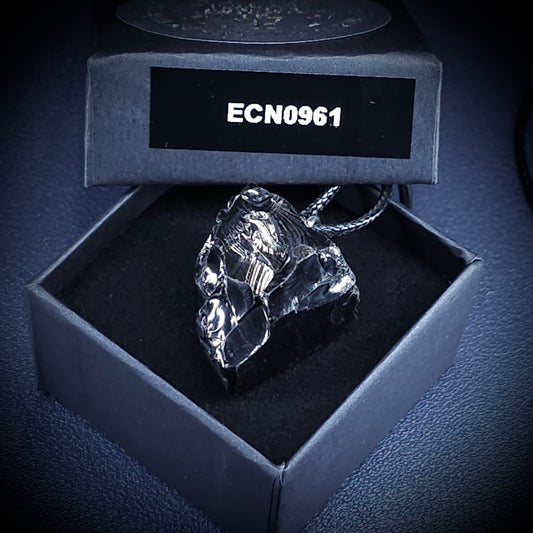 ECN0961 - 9.61g ELITE RAW TYPE 1 SHUNGITE PENDANT NECKLACE