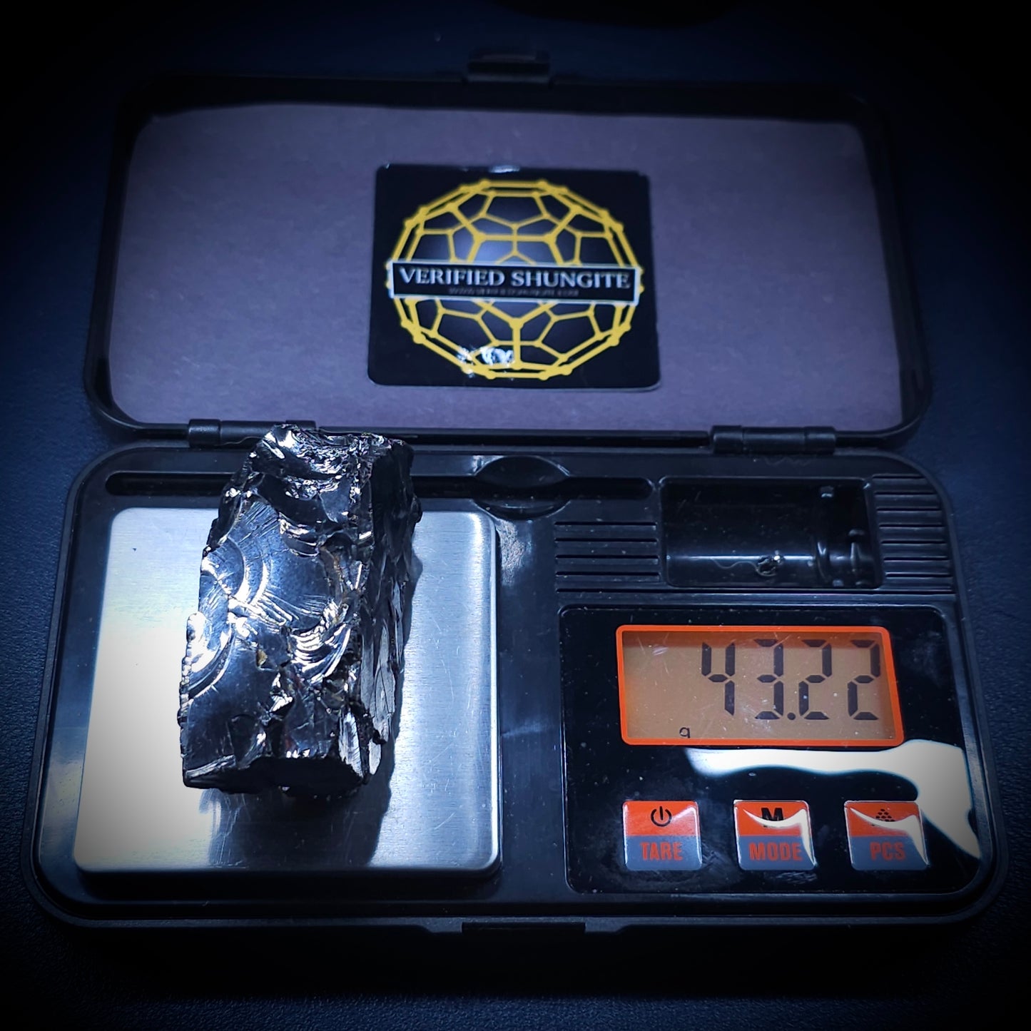 DMG4322-DEEP MINE ELITE TYPE 1 NOBLE SHUNGITE 43.22g