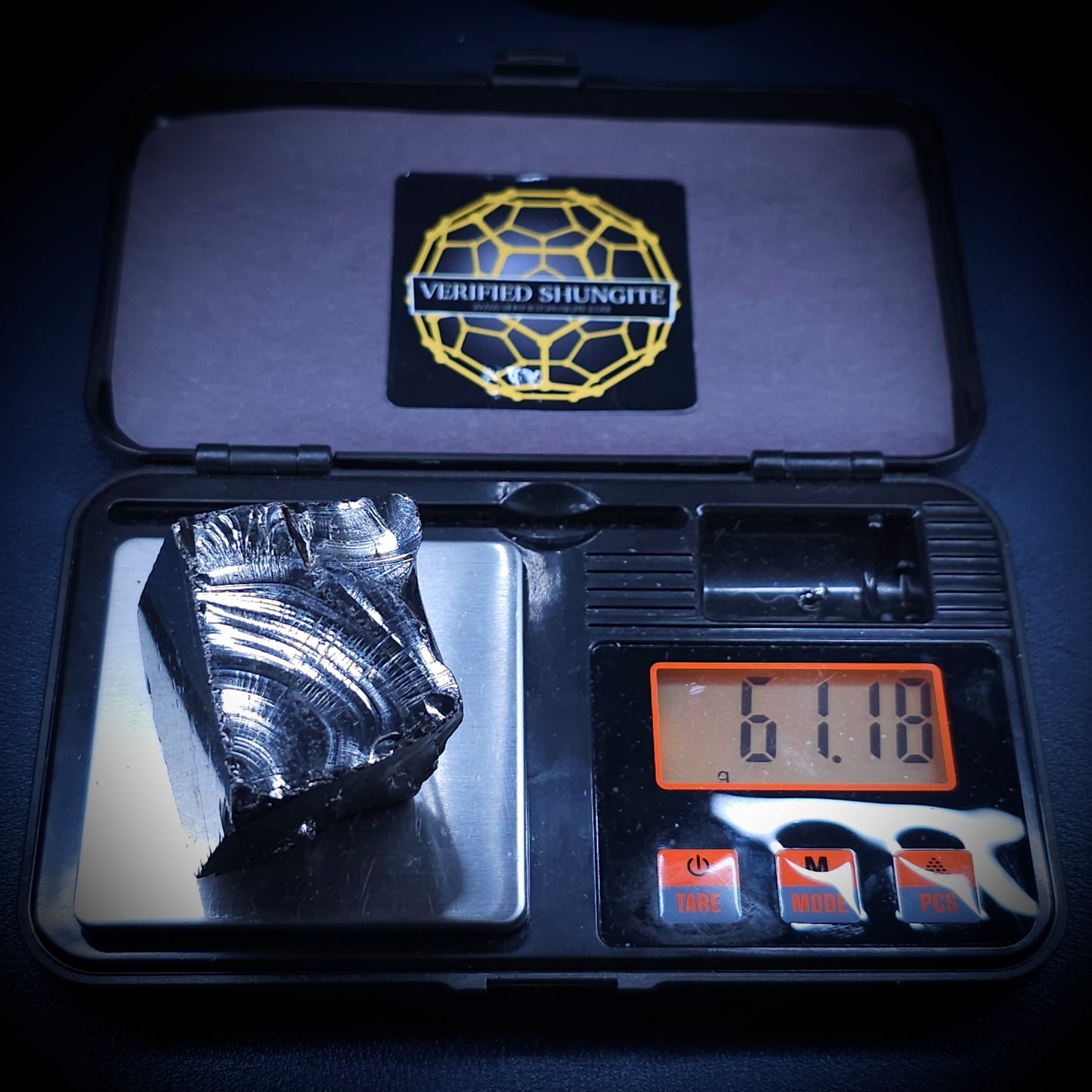 DMG6118-DEEP MINE ELITE TYPE 1 NOBLE SHUNGITE 61.18g