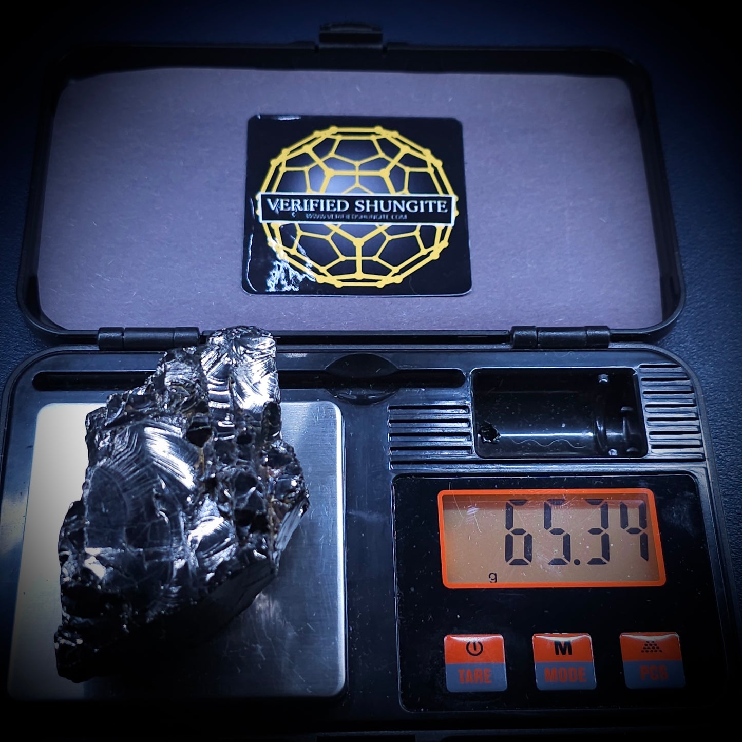 DMG 6534-DEEP MINE ELITE TYPE 1 NOBLE SHUNGITE 65.34g
