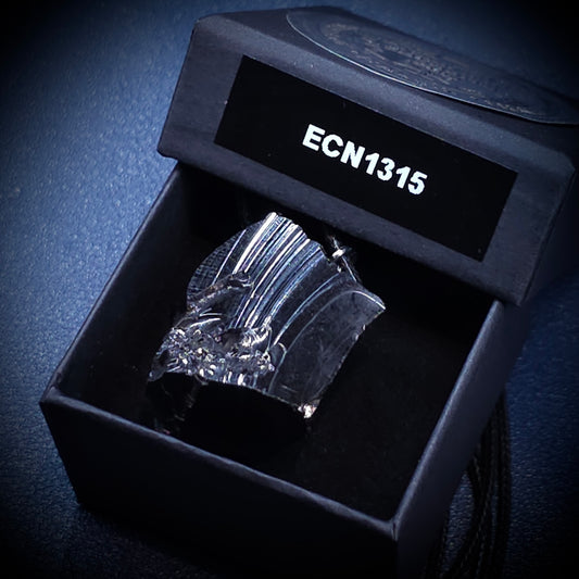 ECN 1315 - 13.15g ELITE RAW TYPE 1 SHUNGITE PENDANT NECKLACE