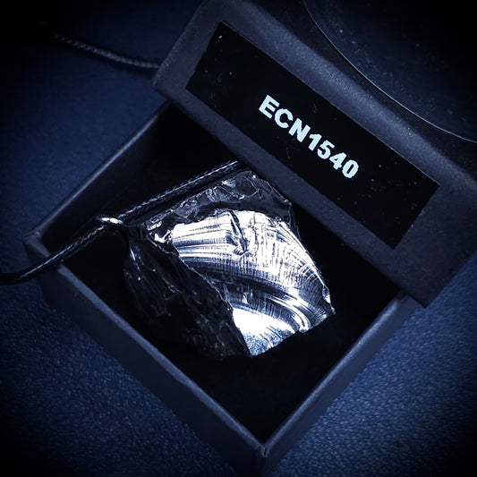 ECN 1540 - 15.4g ELITE RAW TYPE 1 SHUNGITE PENDANT NECKLACE