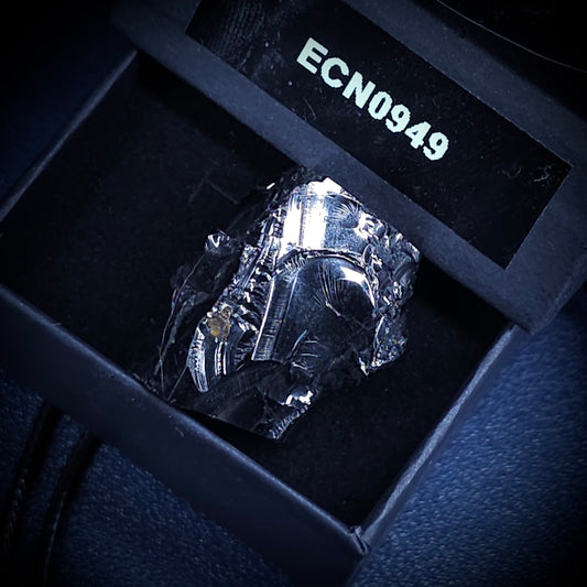 ECN 0949 - 9.49g ELITE RAW TYPE 1 SHUNGITE PENDANT NECKLACE