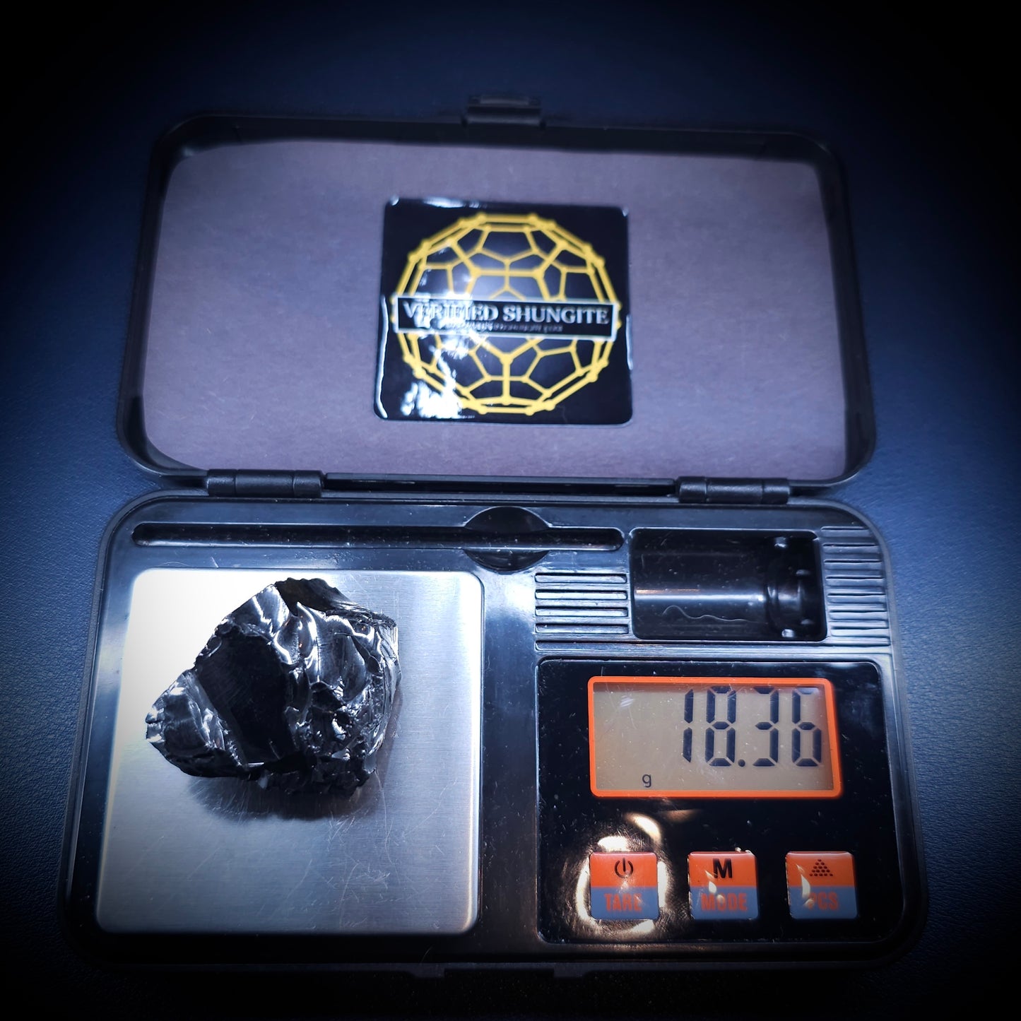 DMG 1836-DEEP MINE ELITE TYPE 1 NOBLE SHUNGITE 18.36g