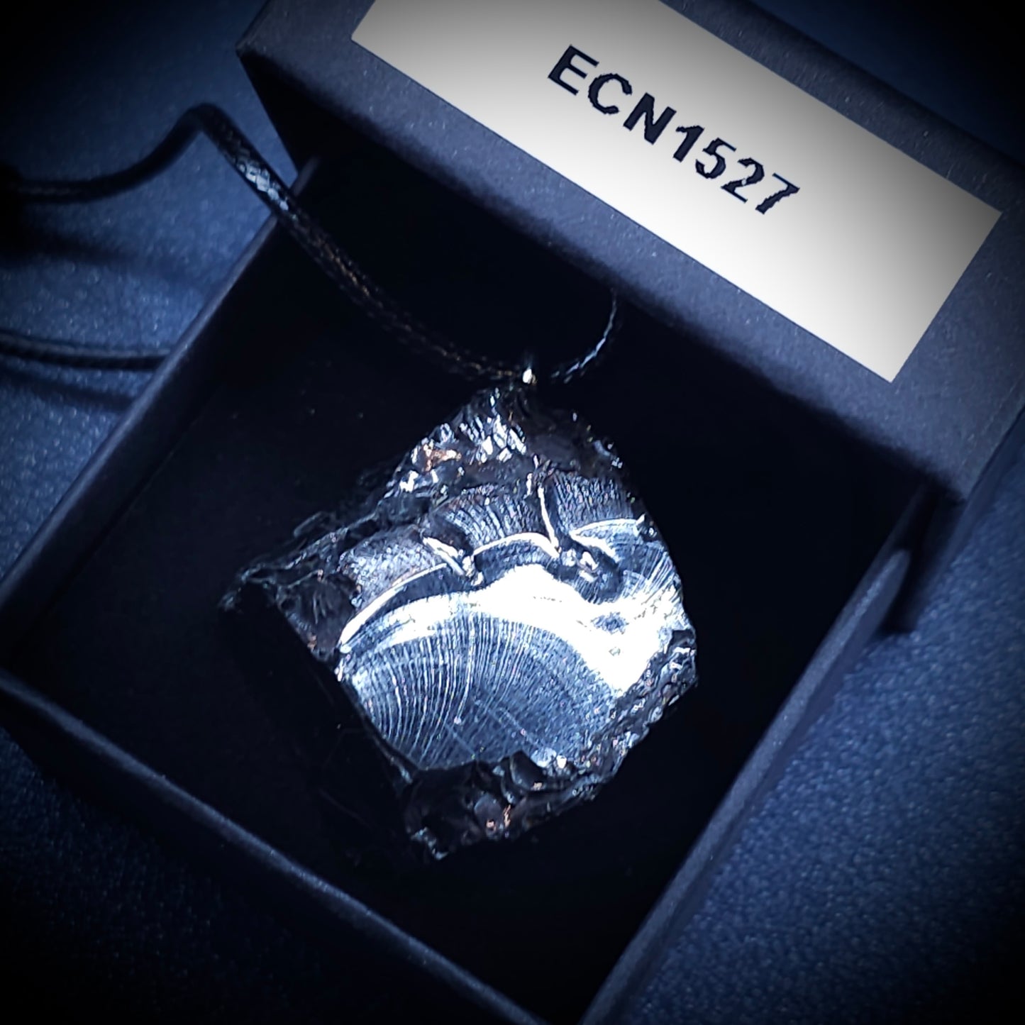 ECN 1527 - 15.27g ELITE RAW TYPE 1 SHUNGITE PENDANT NECKLACE