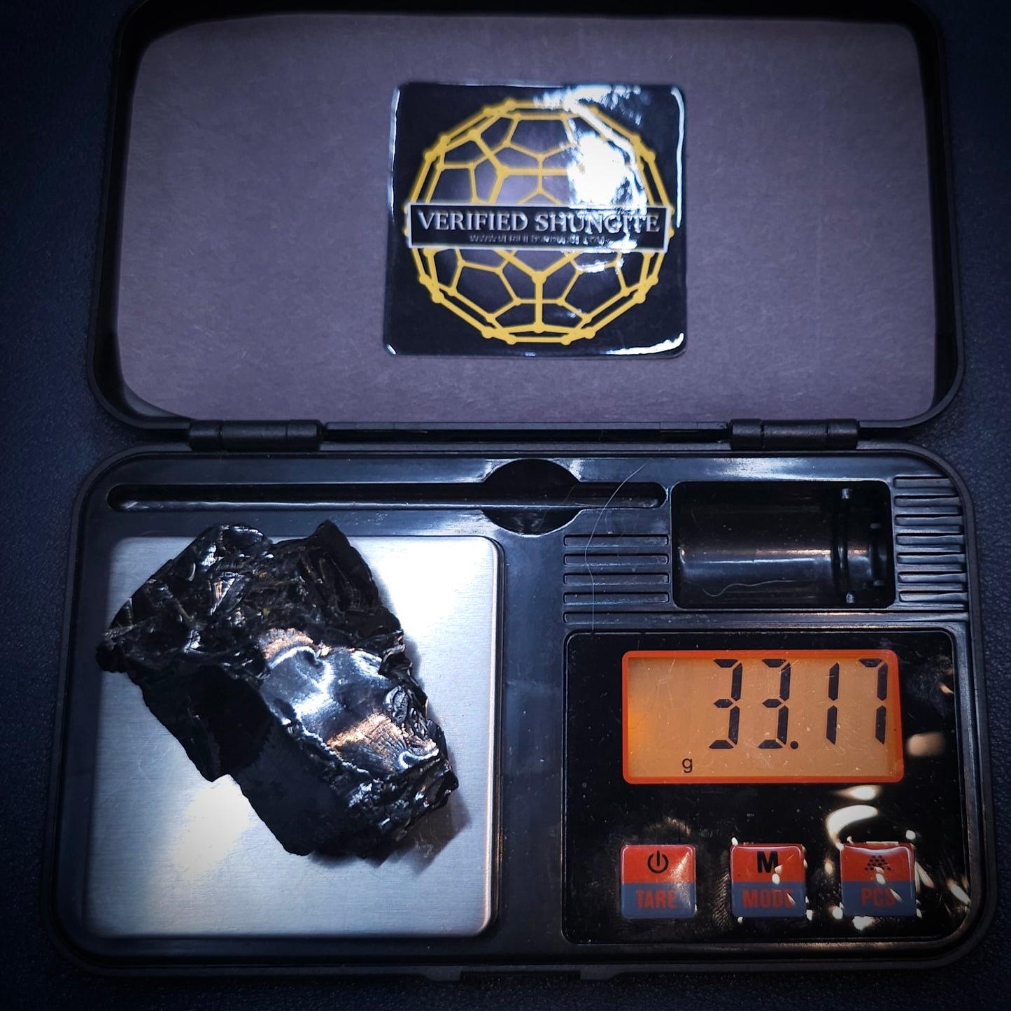 DMG 3317-DEEP MINE ELITE TYPE 1 NOBLE SHUNGITE 33.17g
