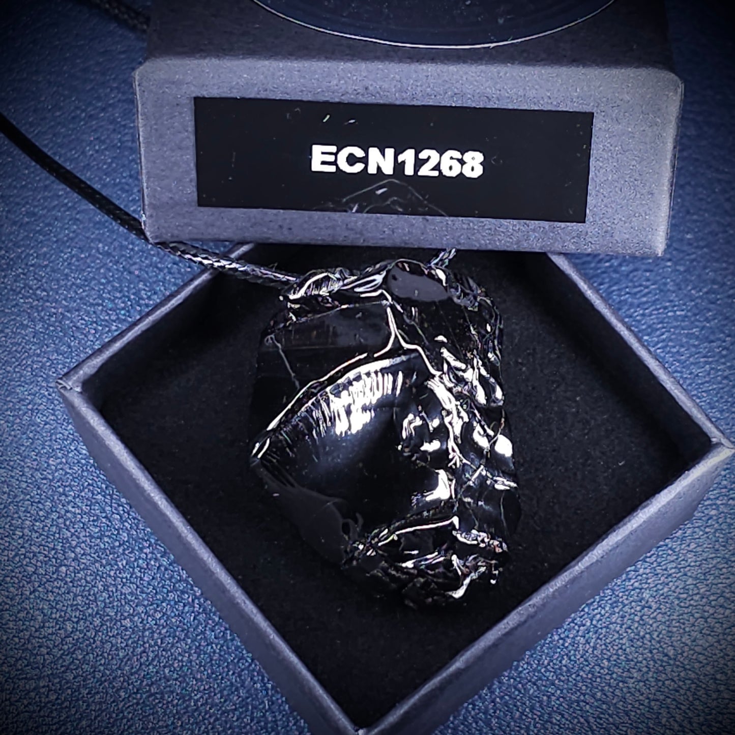 ECN1268 - 12.68g ELITE RAW TYPE 1 SHUNGITE PENDANT NECKLACE