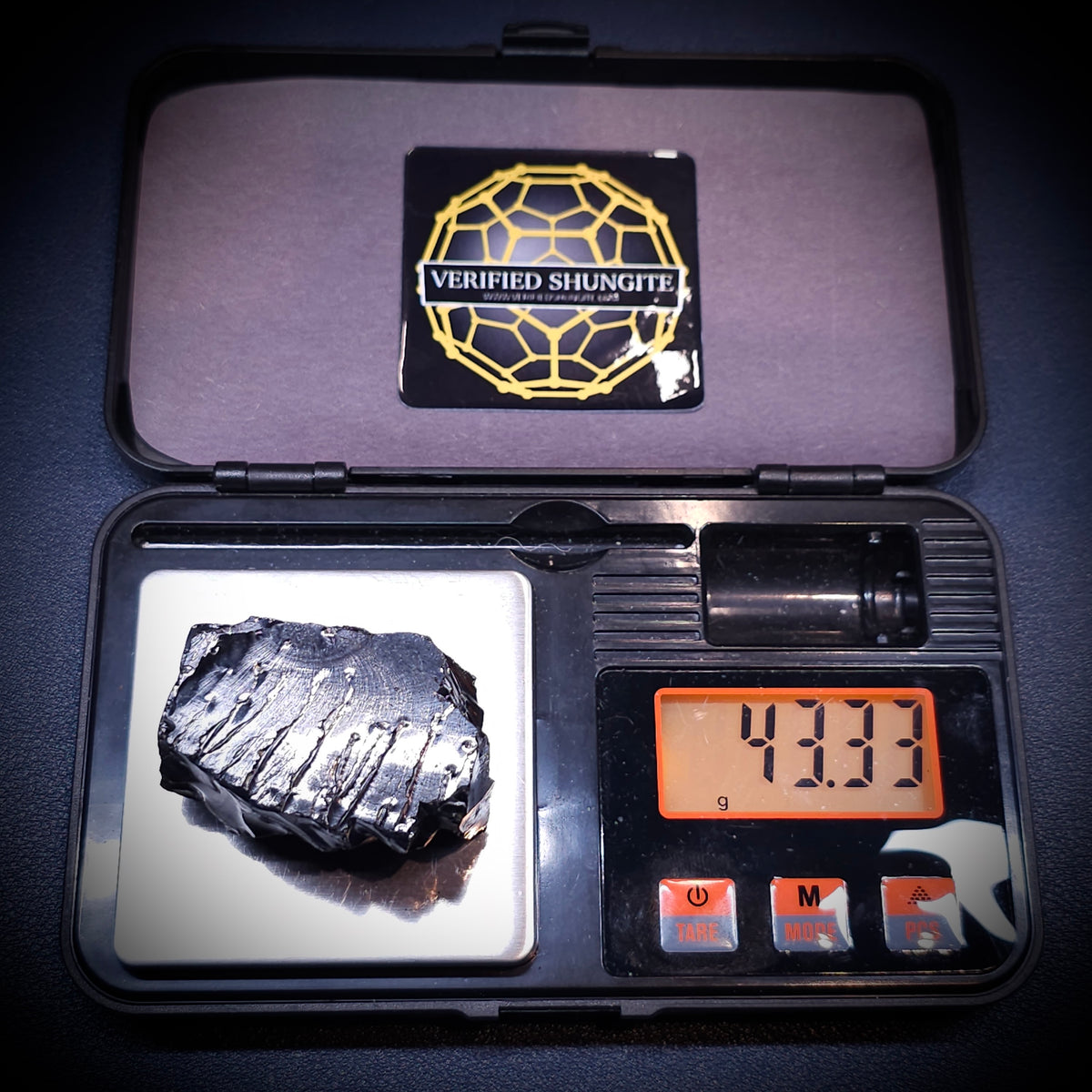DMG 4333-DEEP MINE ELITE TYPE 1 NOBLE SHUNGITE 43.33g