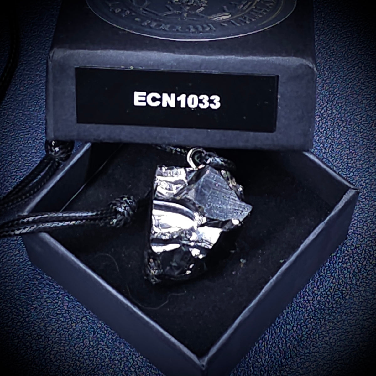 ECN 1033 - 10.33g ELITE RAW TYPE 1 SHUNGITE PENDANT NECKLACE