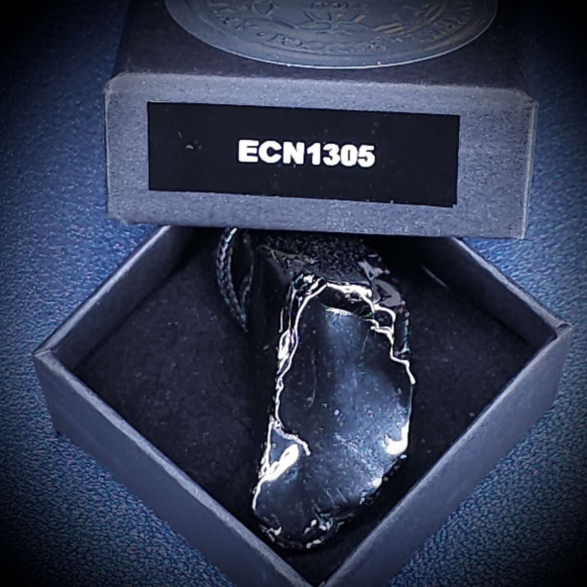 ECN 1305 - 13.05g ELITE RAW TYPE 1 SHUNGITE PENDANT NECKLACE