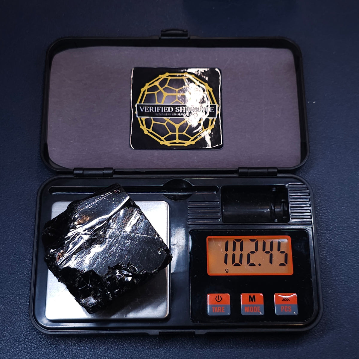 DMG 10245-DEEP MINE ELITE TYPE 1 NOBLE SHUNGITE 102.45g