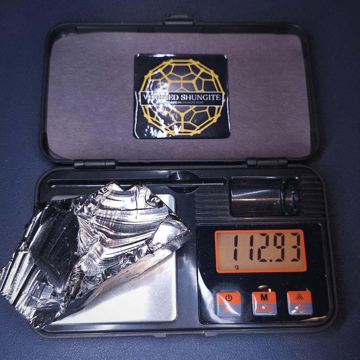 DMG 11293-DEEP MINE ELITE TYPE 1 NOBLE SHUNGITE 112.93g