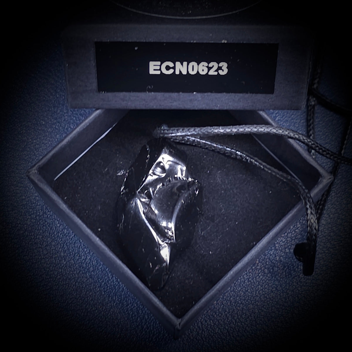 ECN 0623 - 6.23g ELITE RAW TYPE 1 SHUNGITE PENDANT NECKLACE