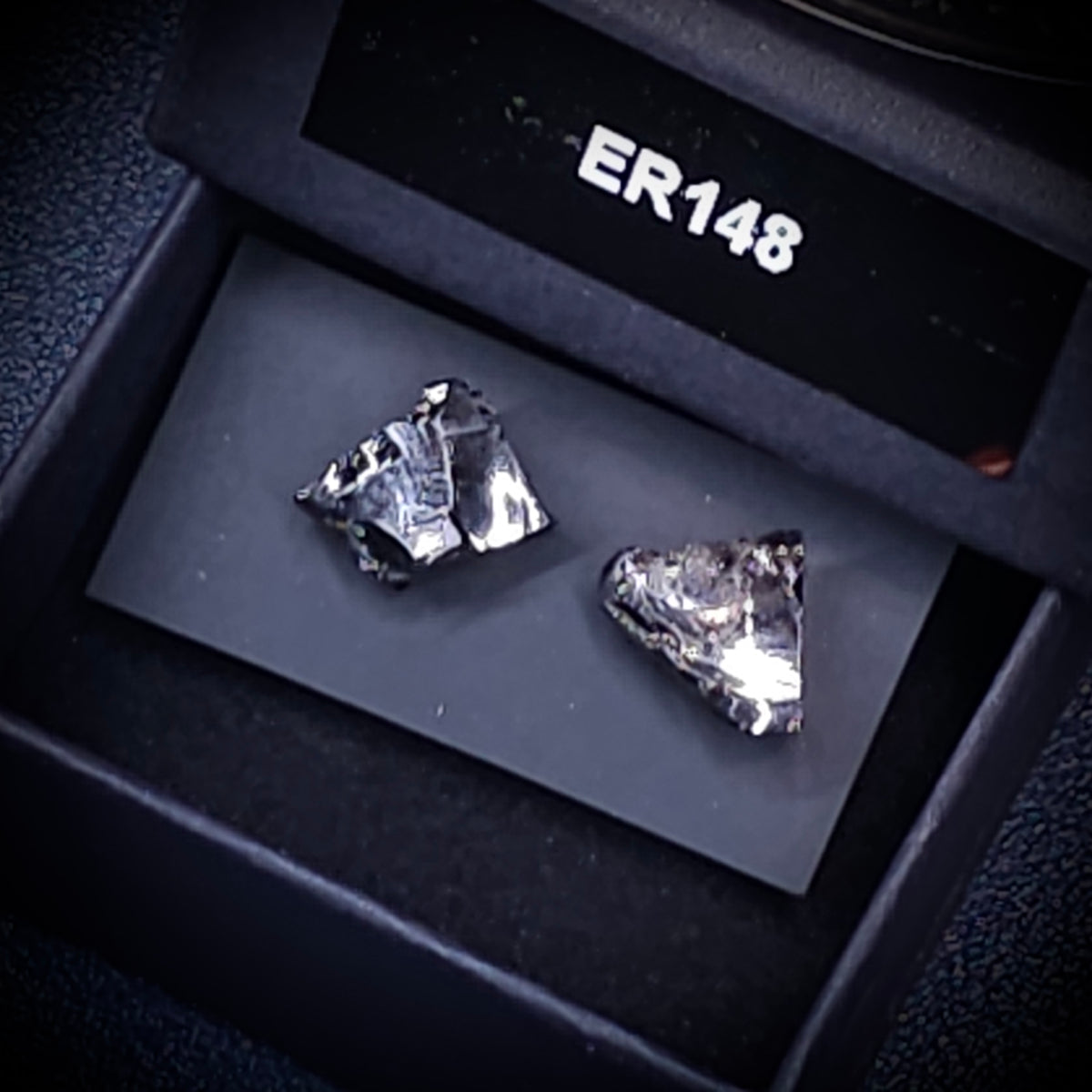 ER148 genuine Type 1 raw shungite earrings