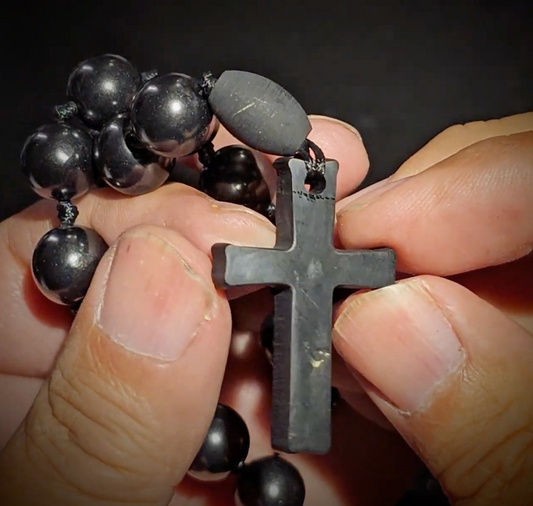 Type 2 Shungite Rosary Beads - 108 Grams