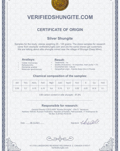 DMG3626 -DEEP MINE ELITE TYPE 1 NOBLE SHUNGITE 36.26g