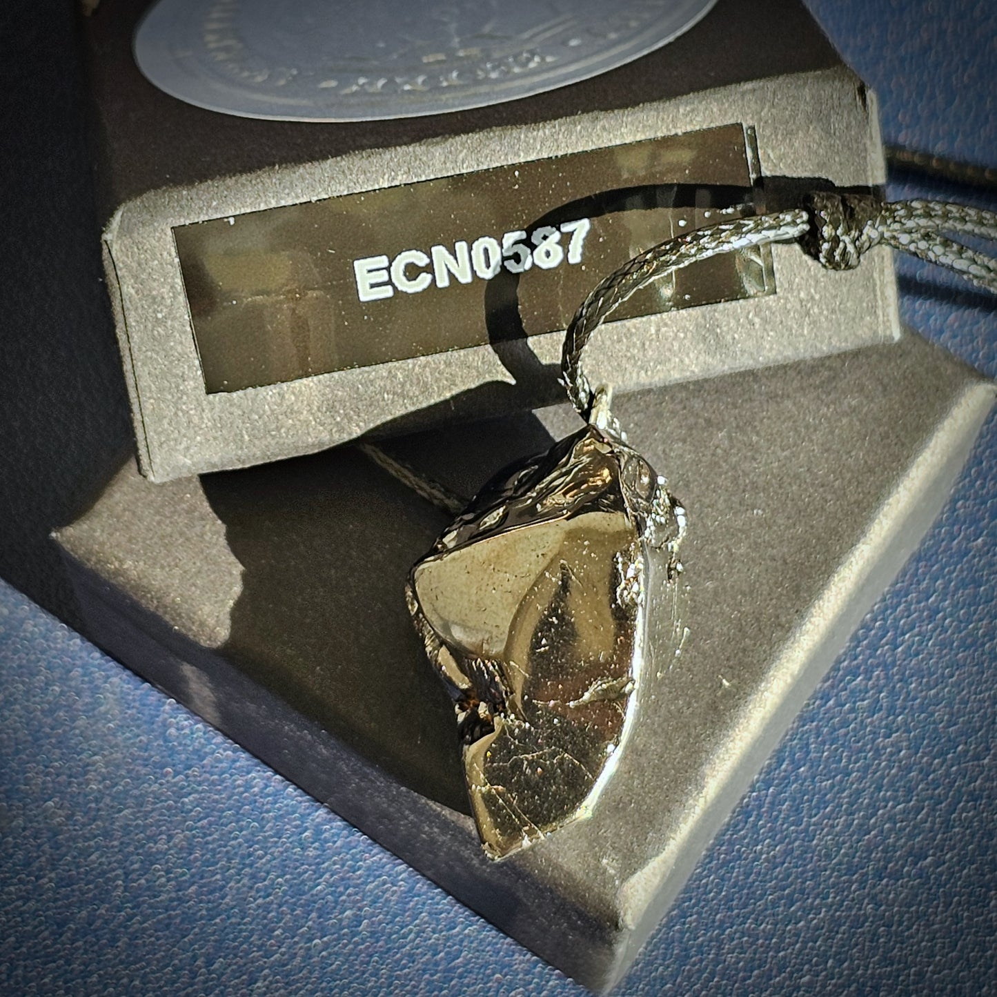 ECN0587  = 5.87g DEEP MINE ELITE TYPE 1 NOBLE SHUNGITE PENDANT