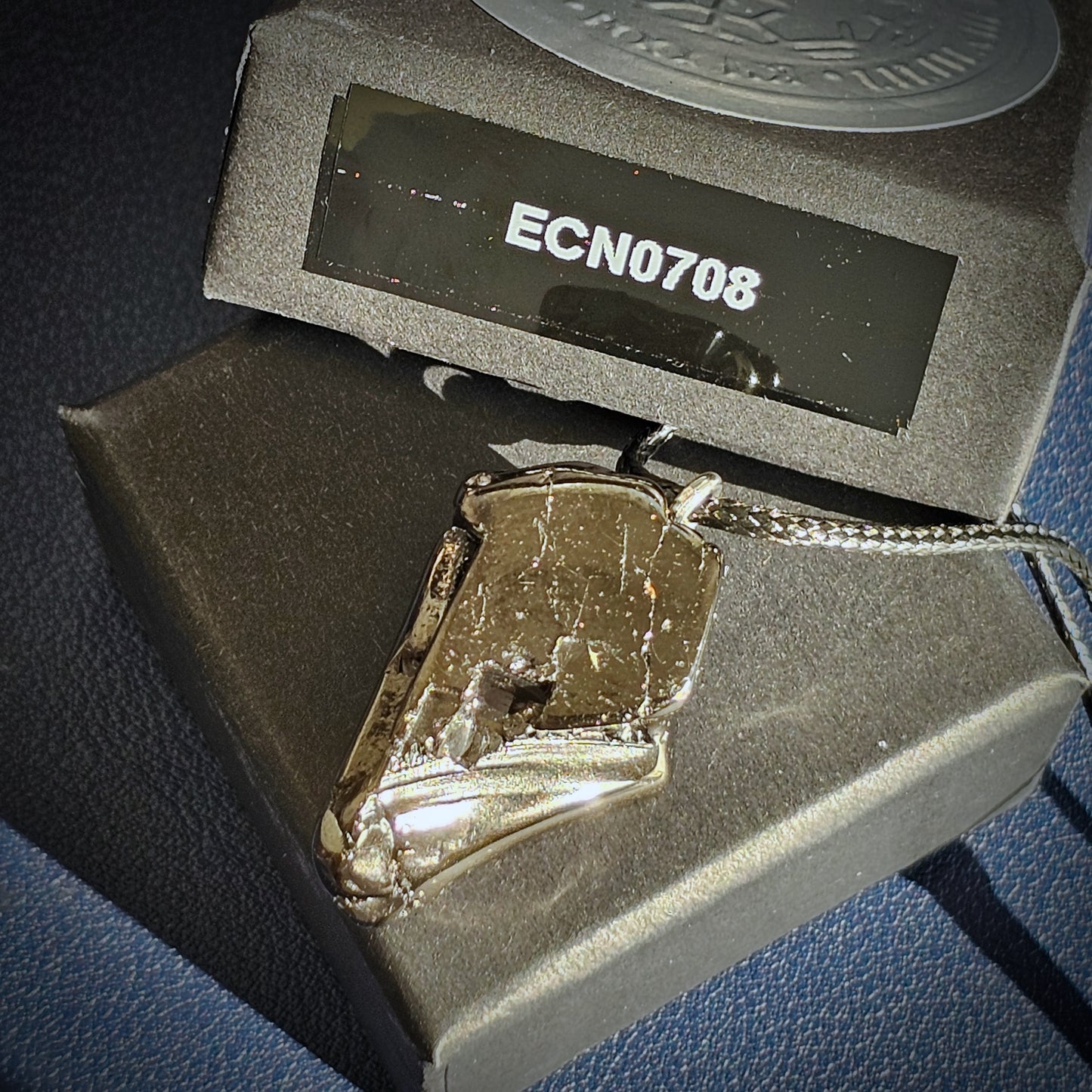 ECN0708 -7.08g DEEP MINE ELITE TYPE 1 NOBLE SHUNGITE PENDANT