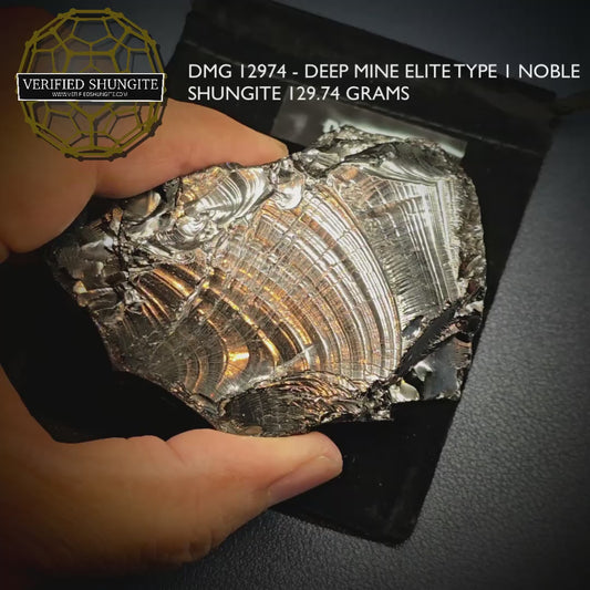 DMG 12974 DEEP MINE ELITE TYPE 1 NOBLE SHUNGITE 129.74g