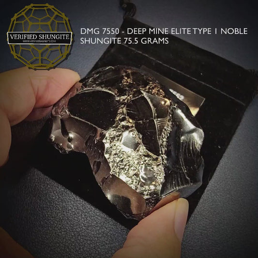 DMG7550-DEEP MINE ELITE TYPE 1 NOBLE SHUNGITE 75.5g