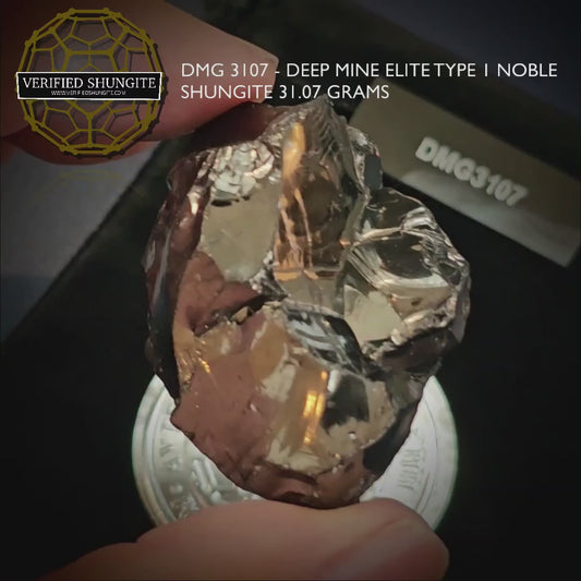 DMG3107-DEEP MINE ELITE TYPE 1 NOBLE SHUNGITE 31.07g