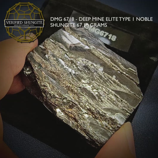 DMG 6718 DEEP MINE ELITE TYPE 1 NOBLE SHUNGITE 67.18 grams