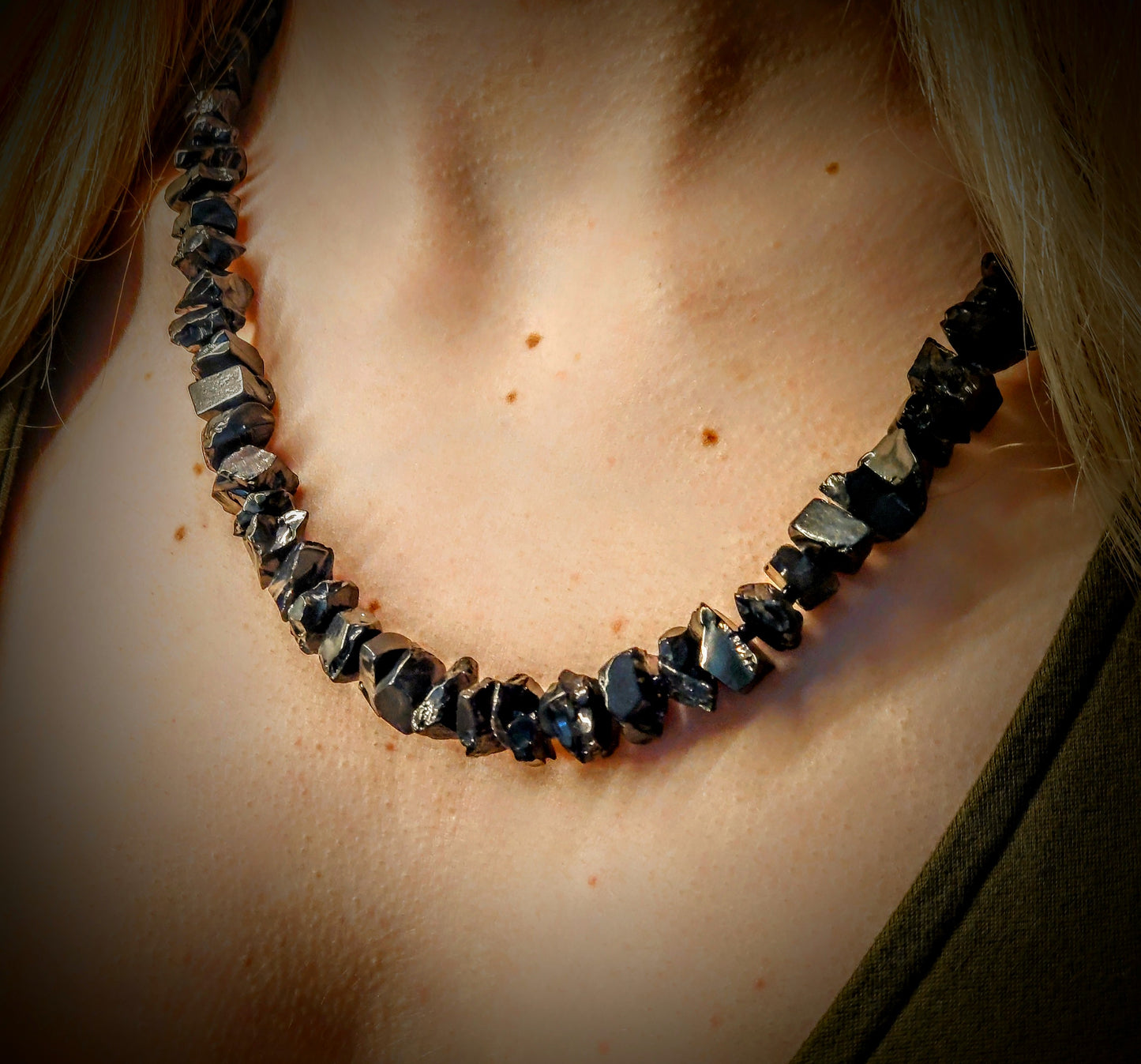 ELITE SHUNGITE TYPE 1 NOBLE STONE NECKLACE